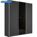 Шкаф-купе Мебельная компания е1 500541 230x180х57 см 10 полок лдсп цвет серый диамант