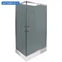 Душевой уголок Parly QZ71S 370180 прямоугольный 100x70см серебро профиль эффект стекла тонированный