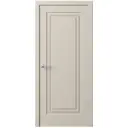 Дверь межкомнатная глухая Комфорт-1 70x220 см ПВХ цвет мокко с замком и петлями