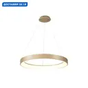 Люстра подвесная светодиодная Mantra Niseko с пультом управления 12 м² регулируемый белый свет цвет золотой