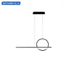 Люстра подвесная светодиодная Mantra Kitesurf Mn_7142 8 м² теплый белый (желтый) свет цвет черный