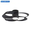 Люстра-вентилятор светодиодная Mantra Mn_8706 с пультом 10 м² освещение от 20 до 40 м² вентиляция регулируемый белый свет цвет черный