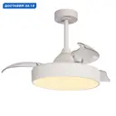 Люстра-вентилятор светодиодная Mantra Mn_8755 с пультом 16 м² освещение от 20 до 40 м² вентиляция регулируемый белый свет цвет белый