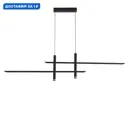 Светильник подвесной светодиодный Mantra Esparta Mn_7983 7 м² теплый белый (желтый) свет цвет черный/золотой