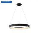 Люстра подвесная светодиодная Mantra Niseko с пультом управления 12 м² регулируемый белый свет цвет черный