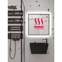 Зеркало для ванной Alias В раме для ванной qvr100100101b с подсветкой 100x100см