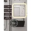 Зеркало для ванной Alias В раме для ванной qvr10010035b с подсветкой 100x100см