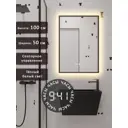 Зеркало для ванной Alias В раме для ванной qvr1005035b с подсветкой 50x100см
