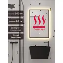 Зеркало для ванной Alias В раме для ванной qvr10060301b с подсветкой 60x100см