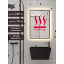 Зеркало для ванной Alias В раме для ванной qvr10070301b с подсветкой 70x100см