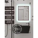 Зеркало для ванной Alias В раме для ванной qvr604015b с подсветкой 40x60см