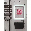 Зеркало для ванной Alias В раме для ванной qvr9060101b с подсветкой 60x90см
