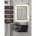 Зеркало для ванной Alias В раме для ванной qvr906035b с подсветкой 60x90см