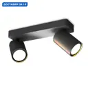 Спот поворотный Mantra Mn_6712 2 лампы GU10 1 м² цвет черный