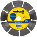 Диск алмазный универсальный Vetonit 70184601270 сегментный 115x22.2x1.8 мм