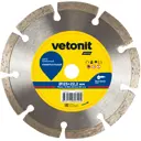 Диск алмазный универсальный Vetonit 70184601271 сегментный 125x22.2x2 мм