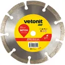 Диск алмазный по бетону Vetonit 70184603373 сегментный 150x22.2x2.2 мм