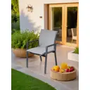 Садовый стул с подушкой Callisto giardino G101.0Е10 Лагуна 60 см x 65 см x 86 см алюминий серый/серебристый