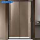 Душевая дверь Vincea Garda VDS-1G140CLB 140x190 цвет профиля черный стекло прозрачное