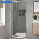 Душевая дверь Vincea Intra VDP-1I8090CL 90x190 цвет профиля серебристый блеск стекло прозрачное