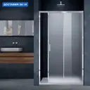 Душевая дверь Vincea Alpha VDS-3AL130MT 130 см цвет профиля серебристый блеск