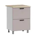 Кухонный шкаф напольный Аленушка Н00240028 Магнолия 60x82x48 см ЛДСП цвет капучино