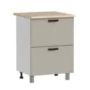 Кухонный шкаф напольный Аленушка Н00240029 Магнолия 60x82x48 см ЛДСП цвет капучино