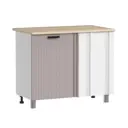 Кухонный шкаф напольный Аленушка Лотос 100x82x48 см ЛДСП цвет капучино