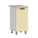 Кухонный шкаф напольный Аленушка Орхидея 40x82x48 см МДФ цвет бежевый