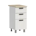 Кухонный шкаф напольный Аленушка Н00231139 Лотос 40x82x48 см ЛДСП цвет белый