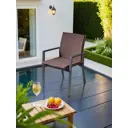 Садовый стул с подушкой Callisto giardino G101.0Е04 Лагуна 60 см x 65 см x 86 см алюминий коричневый