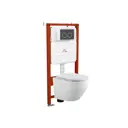 Комплект инсталляция с унитазом Bauedge E458103-BL0002-HQ5-E00114 цвет белый