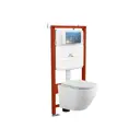 Комплект инсталляция с унитазом Bauedge E458103-BL0002-HQ5-E00121 цвет белый