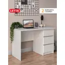 Стол Letta Estet Plus 110x75x67 см ЛДСП цвет белый