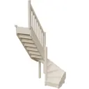 Межэтажная лестница Stairshop ЛЕС-ПЛУ20 1490х1895x2925мм с левым поворотом