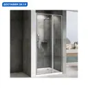 Душевая дверь Abber Sonnenstrand AG04100S, 100 см цвет профиля серебристый блеск стекло прозрачное