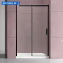 Душевая дверь Vincea Dice VDS-4D150CLB 150 см цвет профиля черный стекло прозрачное