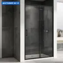 Душевая дверь Abber Schwarzer Diamant AG30100B5 100 см цвет профиля черный стекло прозрачное