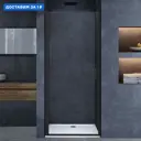 Душевая дверь Vincea Alpha VDP-3AL700CLB 70 см цвет профиля черный стекло прозрачное