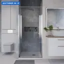 Душевая дверь Niagara Nova NG-64-10A, 100 см цвет профиля серебристый блеск стекло прозрачное