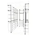 Комплект гардеробной системы Holl system 0-3 180x260x220 см цвет серый