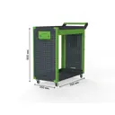 Тележка инструментальная Metalex Тип 2А 118680 900x450x800 мм серо-зеленая