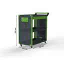 Тележка инструментальная Metalex Тип 2А 118707 400x700x800 мм серо-зеленая