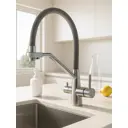 Смеситель для кухни Esko K25G поворотный излив 22 см цвет серебристый