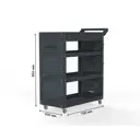 Тележка инструментальная Metalex Тип 2А 118776 700x450x950 мм серая