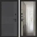 Входная дверь Bunker BN-05 205x96см левый цвет бетон светлый/лофт графит с зеркалом ФЛЗ-1