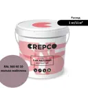 Лак Italica Crepco матовый влагостойкий цвет мальва майолика/majolica mauve RAL 360 60 10 10 кг