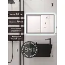 Зеркало для ванной Alias В раме для ванной qvr607015b с подсветкой 70x60см