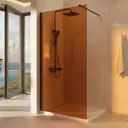 Душевая перегородка Vincea Walk-In 90х200см черный профиль