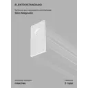 Заглушки для накладного шинопровода Elektrostandard Slim Magnetic 85089/00 цвет белый 2 шт